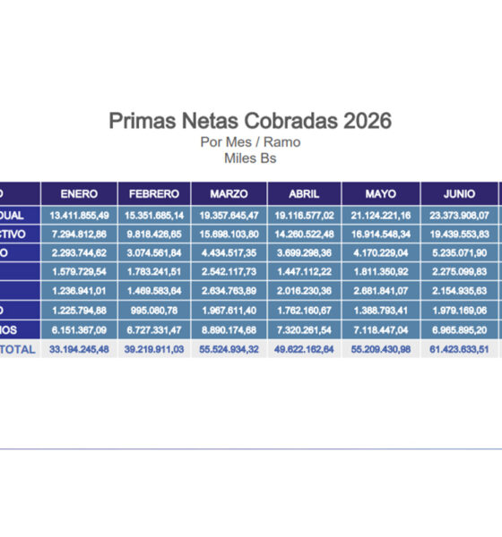 Primas Netas Cobradas HCM